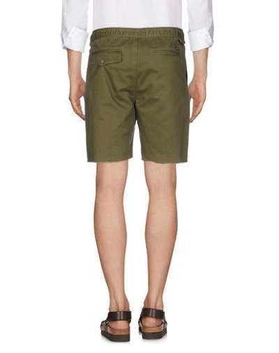 Shop Brixton Bermudas In Military Green