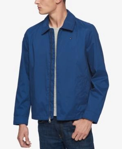 Shop Tommy Hilfiger Men's Lightweight Full-zip Jacket In Faded Blue