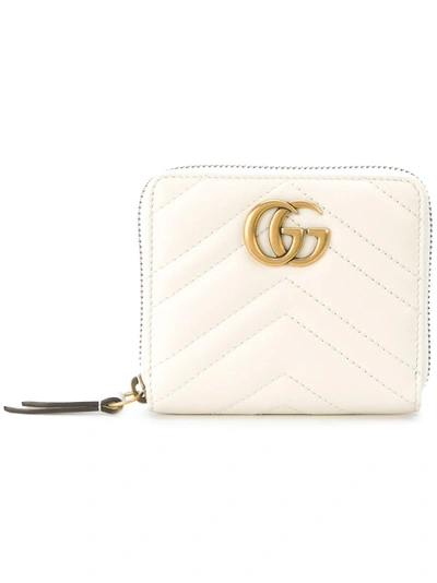 Shop Gucci Small Marmont Zip Around Wallet