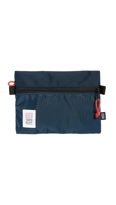 Shop Topo Designs Medium Accessory Bag In Navy