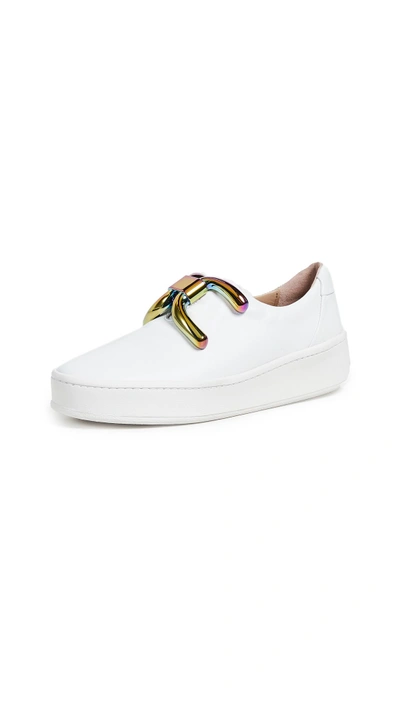 Shop An Hour And A Shower Knot Sneakers In White