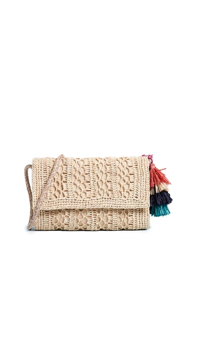 Shop Mar Y Sol Anabel Crochet Cross Body Bag In Natural
