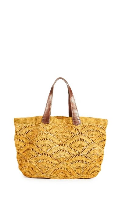 Shop Mar Y Sol Tulum Tote In Sunflower