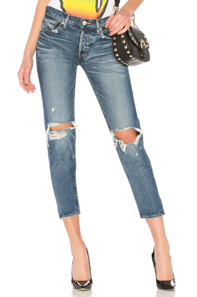 Shop Moussy Latrobe Tapered Jean In Blue