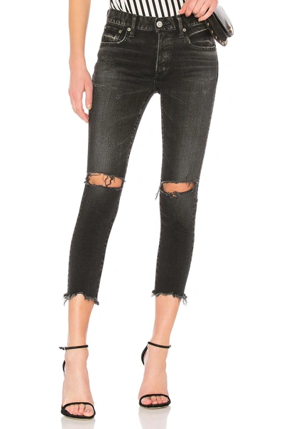 Shop Moussy Fremont Skinny Jean In Black