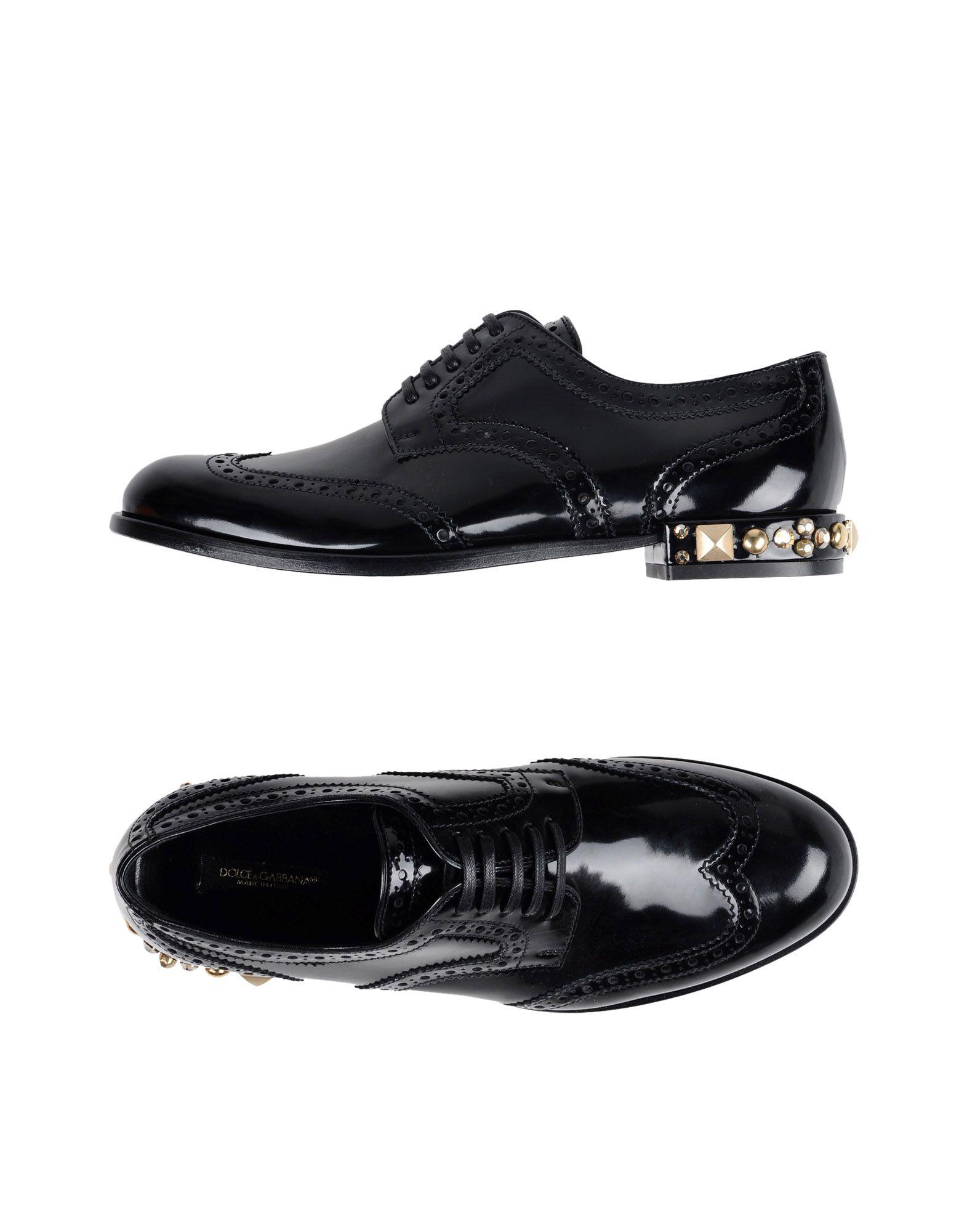 Dolce &amp; Gabbana Laceup Shoes In Black ModeSens