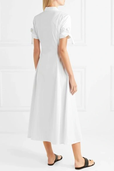 Shop Theory Stretch-cotton Poplin Shirt Dress In White
