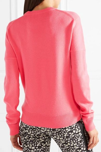 Shop Calvin Klein 205w39nyc Printed Cashmere Sweater In Pink