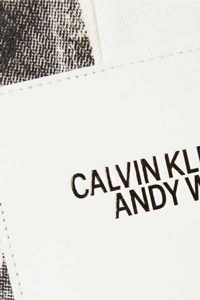 Shop Calvin Klein 205w39nyc Andy Warhol Foundation Printed Denim Jacket In White