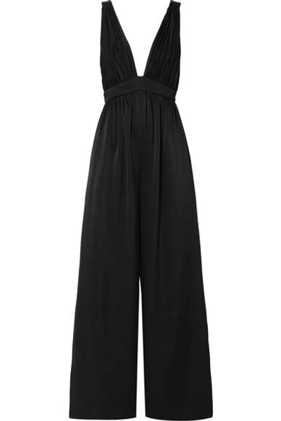 Shop Rachel Zoe Anouk Crepe Jumpsuit In Black