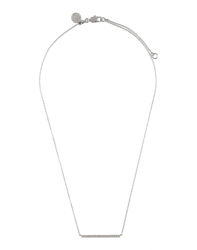 Shop Michael Michael Kors Necklace In Silver
