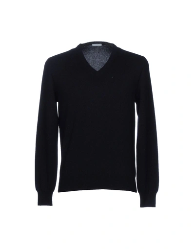 Shop Malo Sweaters In Dark Blue
