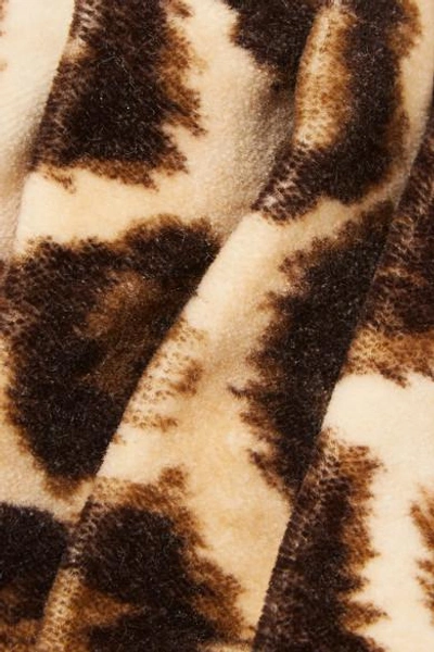 Shop Gucci Leopard-print Velvet Turban In Leopard Print