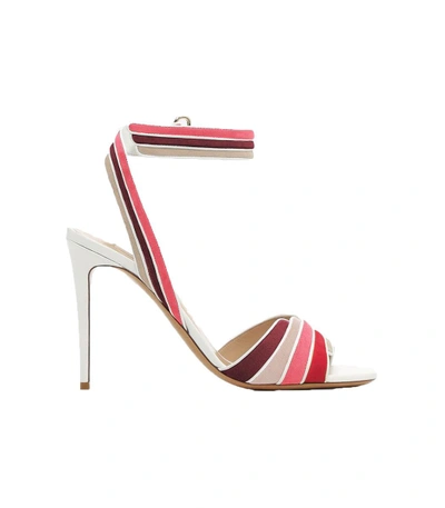 Shop Valentino Multi-colored Suede Sandal