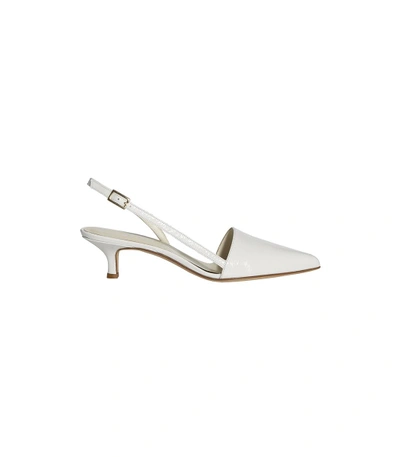 Shop Tibi White Simon Pumps