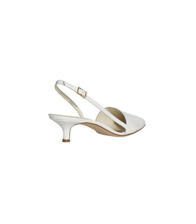 Shop Tibi White Simon Pumps