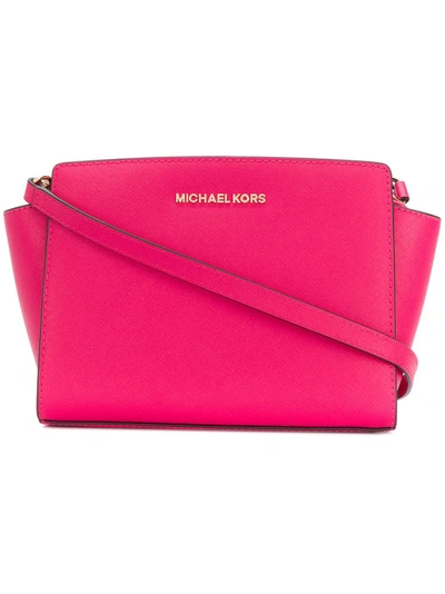 Shop Michael Michael Kors Logo Shoulder Bag - Pink