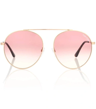 Shop Tom Ford Simone Aviator Sunglasses In Female
