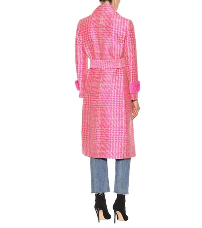 Fendi Belted Shaggy Knit Coat, $2,650, farfetch.com