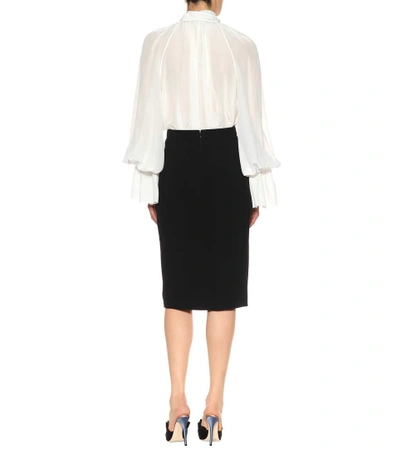 Shop Mugler Cady Pencil Skirt In Black