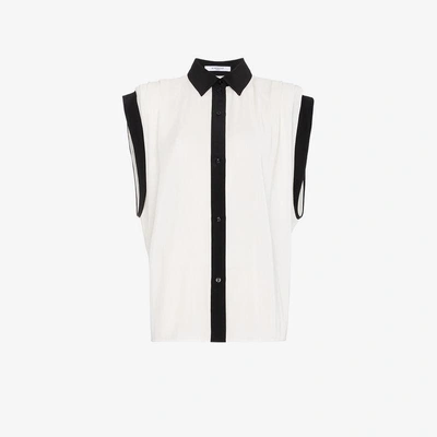 Shop Givenchy Batwing Short Sleeve Shirt In White