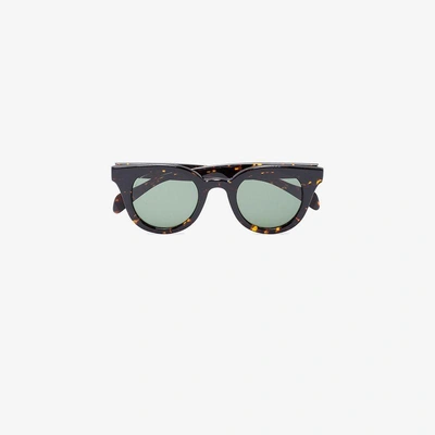 Shop Visvim Brown Tortoiseshell Sunglasses