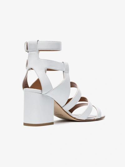 Shop Laurence Dacade White Rela 70 Strappy Leather Sandals
