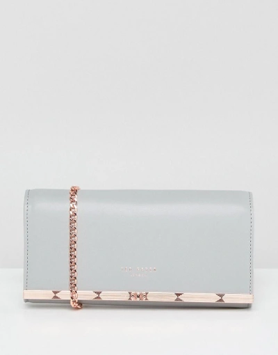 Shop Ted Baker Metal Bar Matinee With Chain - Gray