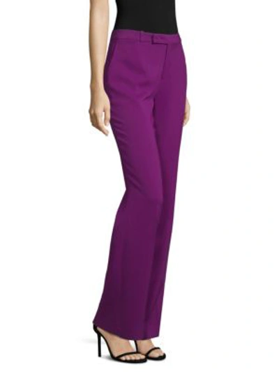 Shop Etro Straight-leg Pants In Purple