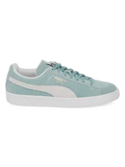 Shop Puma Suede Classic Sneakers In Aquifere White