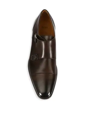 hugo boss double monk strap