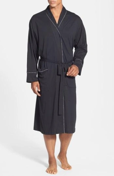 Shop Daniel Buchler Peruvian Pima Cotton Robe In Black