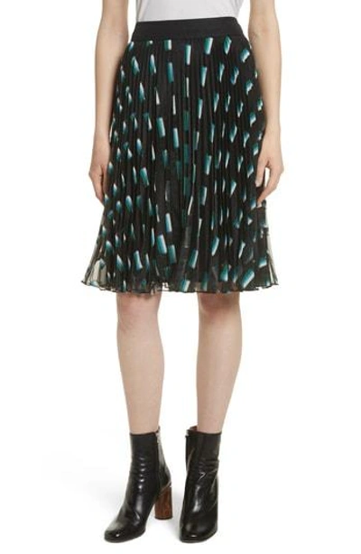 Shop Grey Jason Wu Fil Coupe A-line Skirt In Emerald Multi