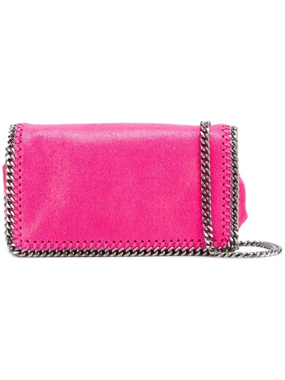 Shop Stella Mccartney Mini 'falabella' Crossbody Bag In Pink