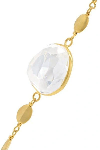 Shop Pippa Small 18-karat Gold Crystal Choker