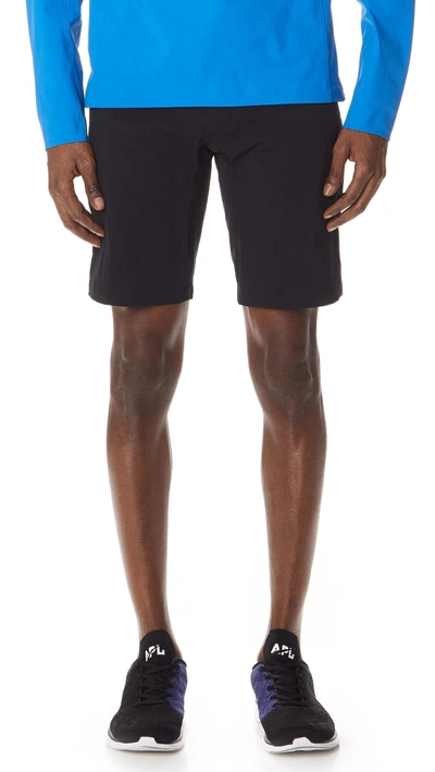 Shop Arc'teryx Voronoi Shorts In Black