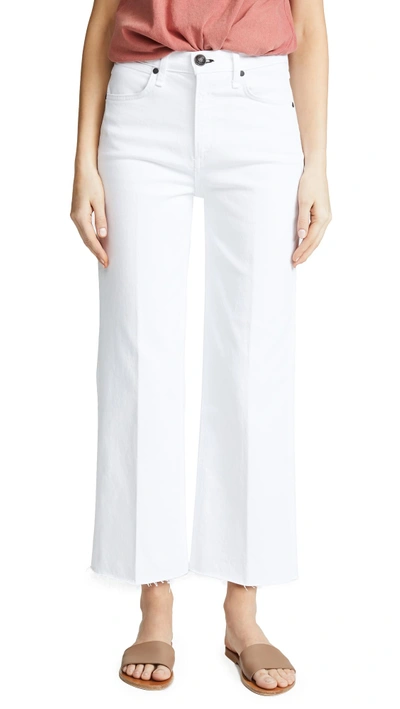 Shop Rag & Bone Ankle Justine Trouser Jeans In White