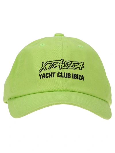 Shop Misbhv Embroidered Cap In Neon Green