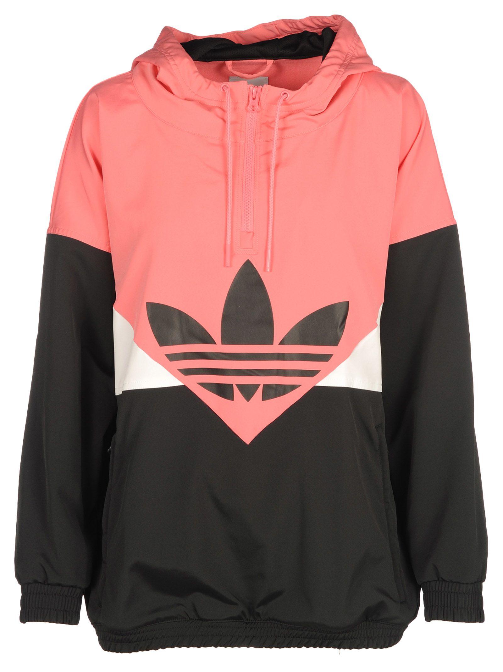 adidas black windbreaker jacket