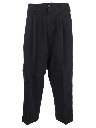 Shop Ymc You Must Create Ymc Loose Fit Trousers In Navy