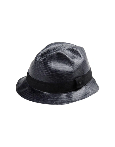 Shop Emporio Armani Hat In Black