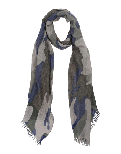 Shop Emporio Armani Oblong Scarves In Military Green