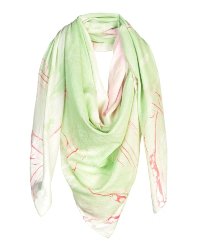 Shop Marc By Marc Jacobs Square Scarves In Light Green
