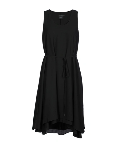 Shop Armani Exchange Knee-length Dress In Black