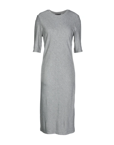 Shop Armani Exchange Knee-length Dresses In Grey