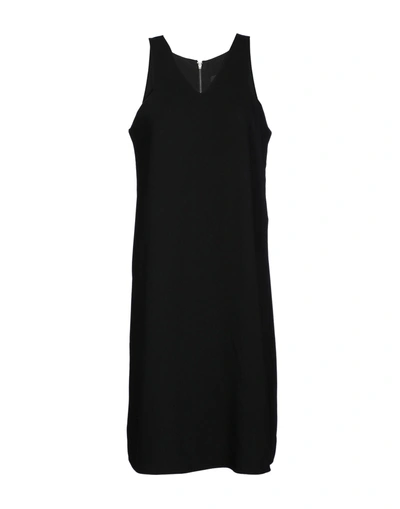 Shop Armani Exchange Knee-length Dress In Black