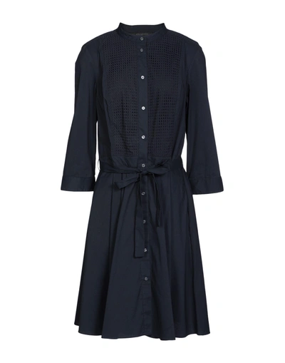 Shop Armani Exchange Knee-length Dresses In Black