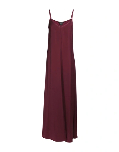 Shop Armani Exchange Long Dress In Purple