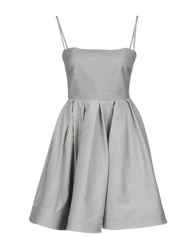 Shop Red Valentino Short Dresses In Light Grey