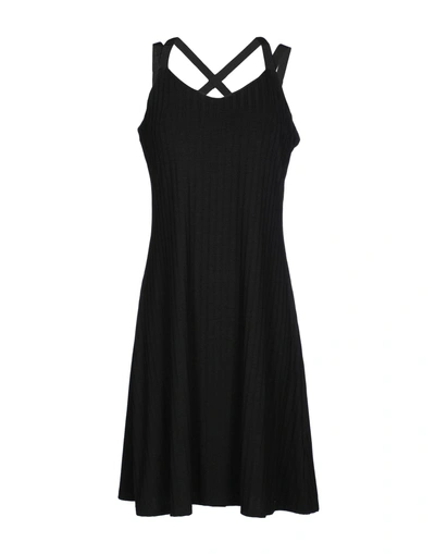Shop Armani Exchange Short Dresses In Black